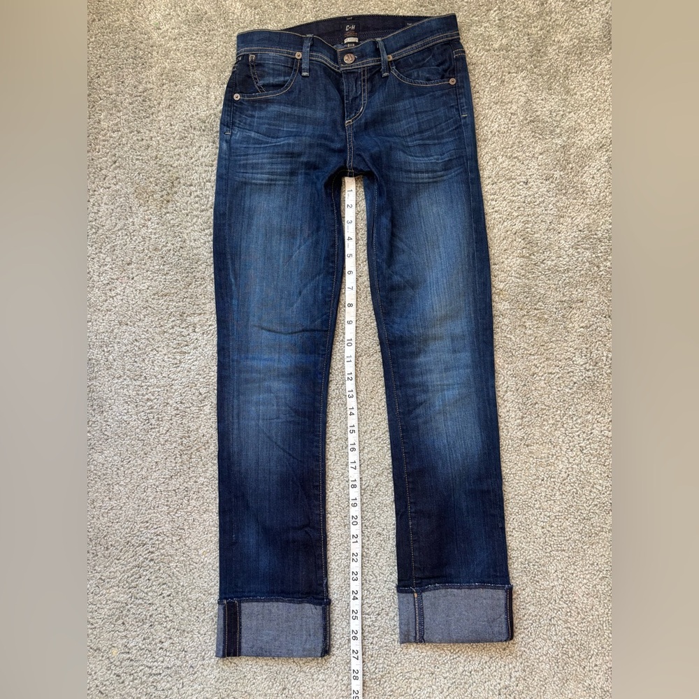 Citizens of Humanity Dani Straight Leg Jeans Women’s Size 24 Dark Wash Mid Rise - Picture 16 of 16
